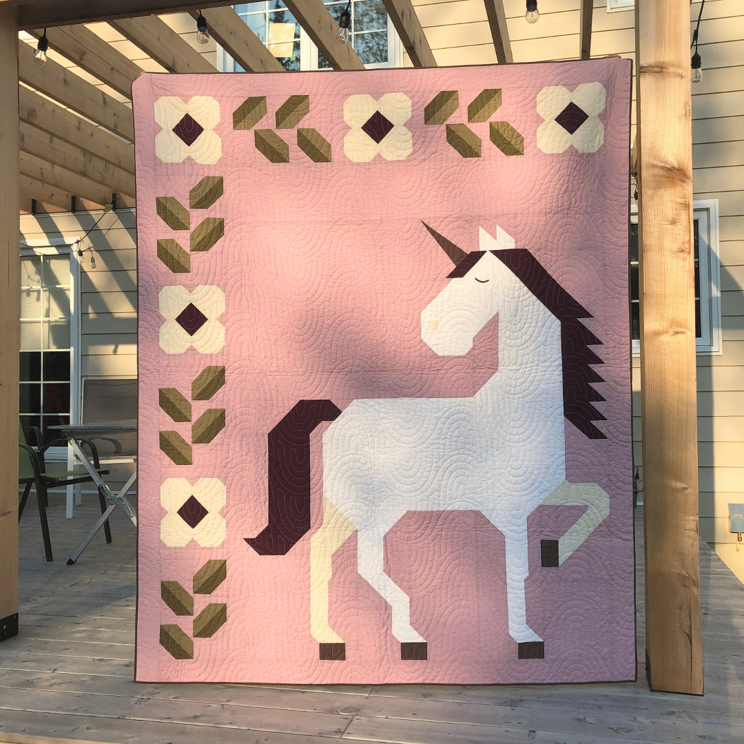 Unicorn Garden Quilt Kit (AGF MAUVELOUS) image 2